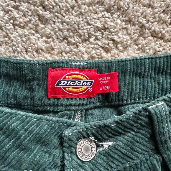 Dickies Dark Green Corduroy Pants - Picture 2 of 3